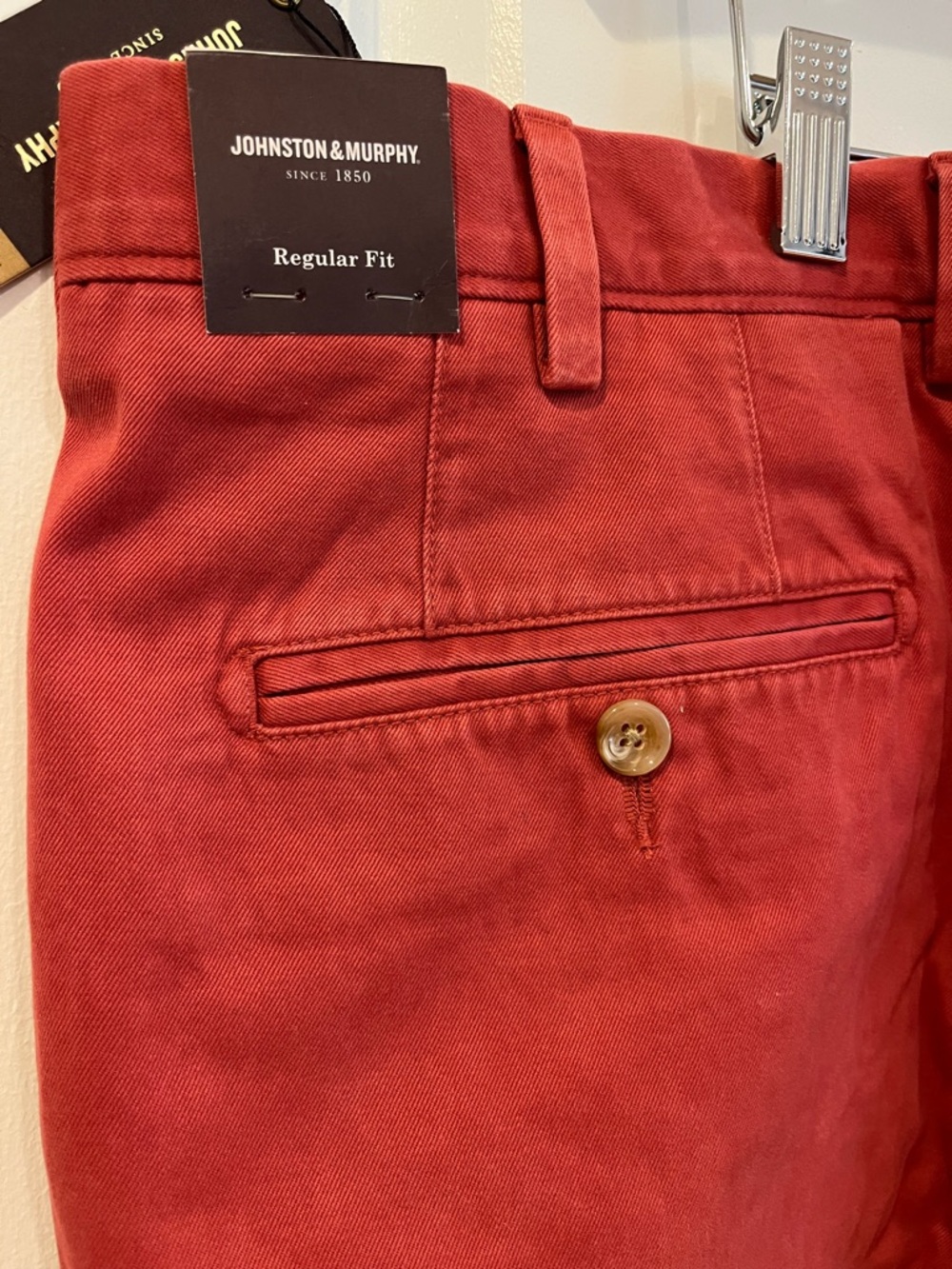Johnston & Murphy Red Chino Pants - Picture 7 of 8